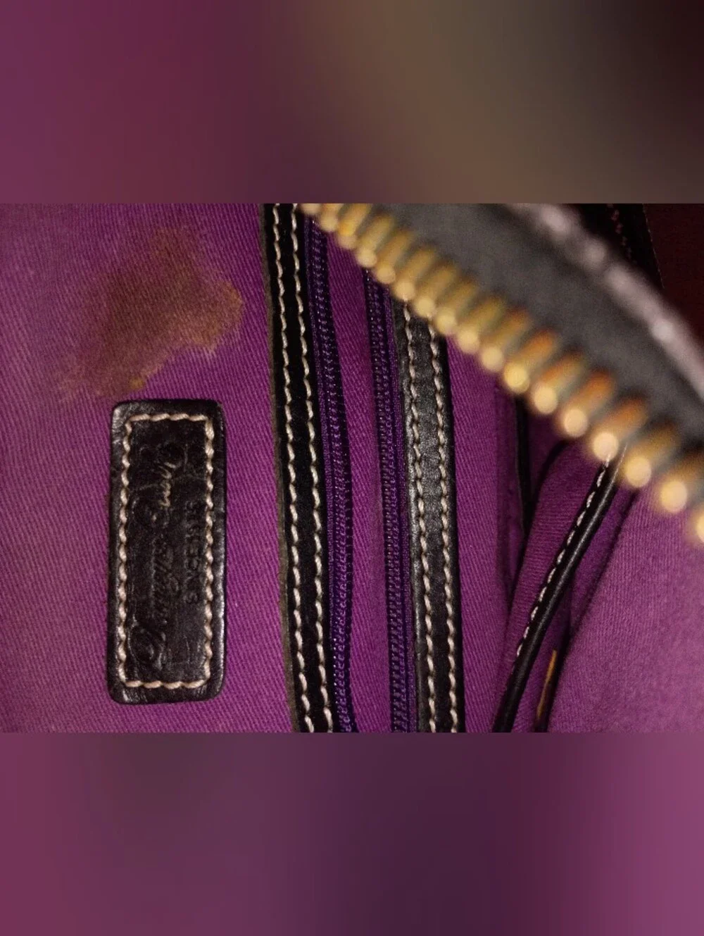 Dooney & Bourke Brown and Dark Brown Monogram Crossbody
